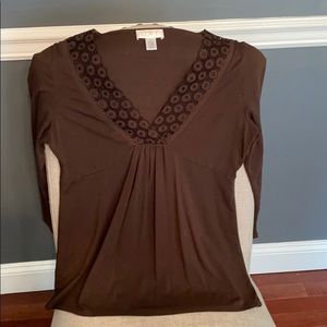 Brown dress shirt